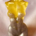 Yellow female statue 01