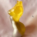 Yellow female statue 02