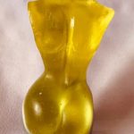 Yellow female statue 03